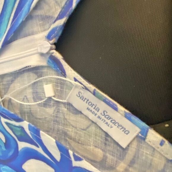 Made in Italy Italian linen dress from a boutique in positano - Picture 10 of 12